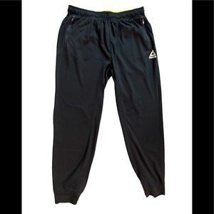 Reebok joggers casual pants black mens - XXL